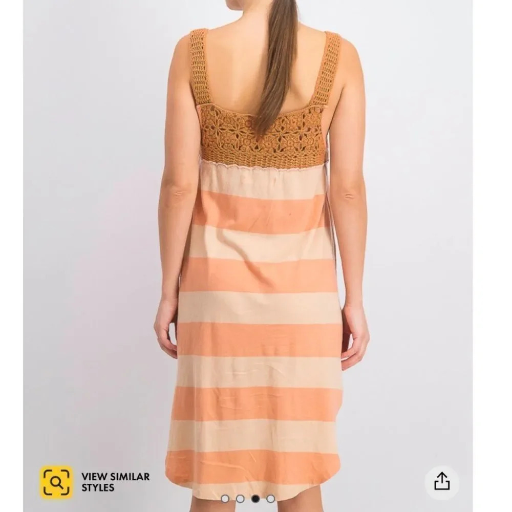 NWT Free People Luca Crocheted Detail Tank Tunic Dress - Picture 5 of 8